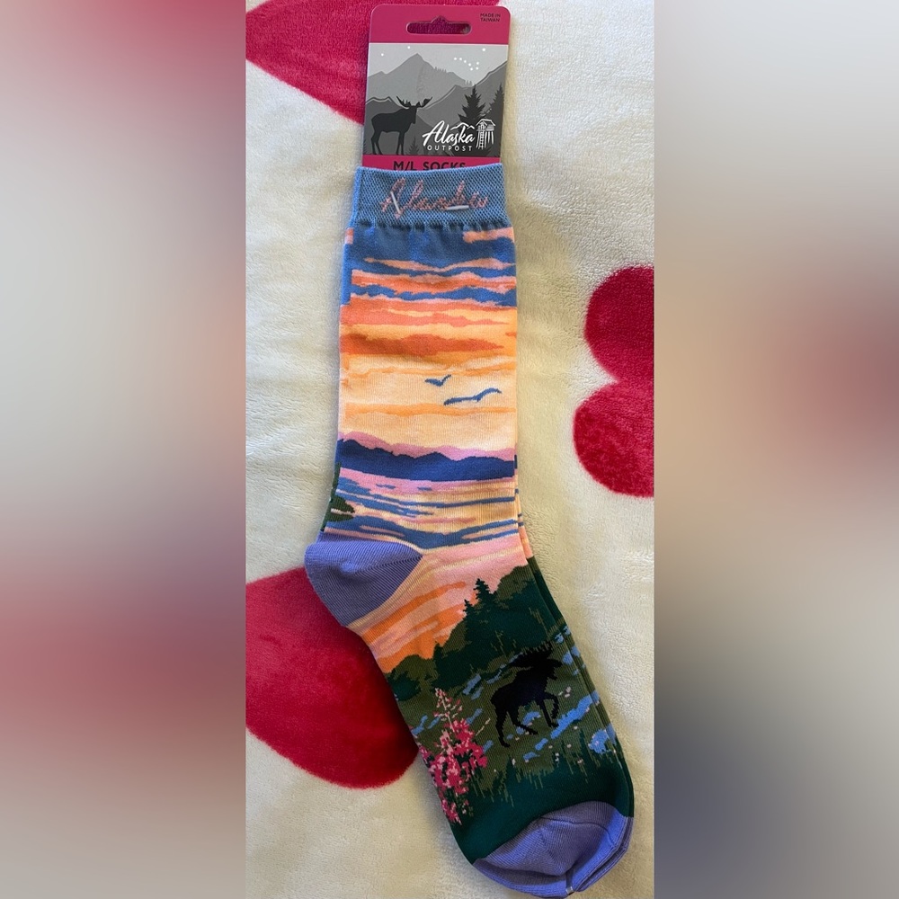 Alaska Moose socks - NWT